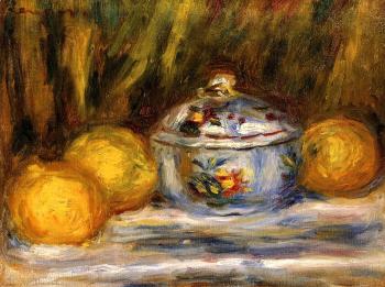 Pierre Auguste Renoir : Sugar Bowl and Lemons